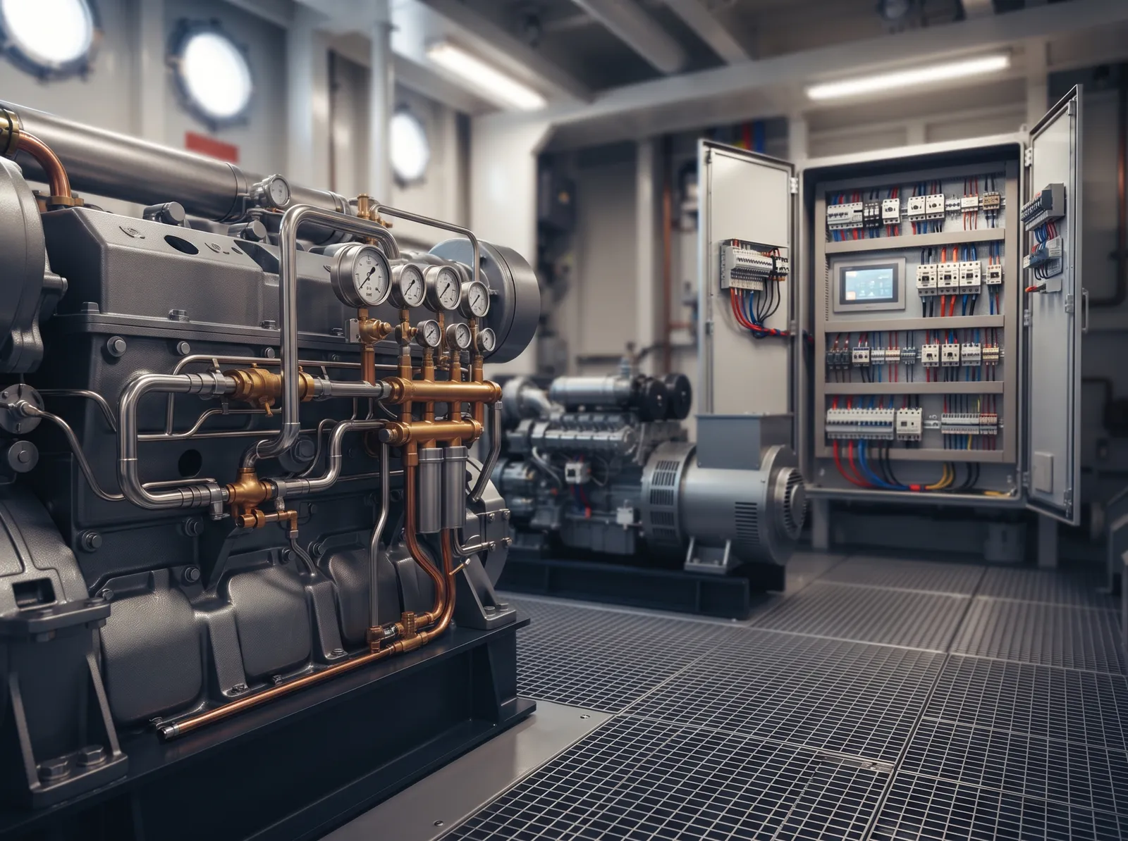 Marine engines, generators, electricals and automation